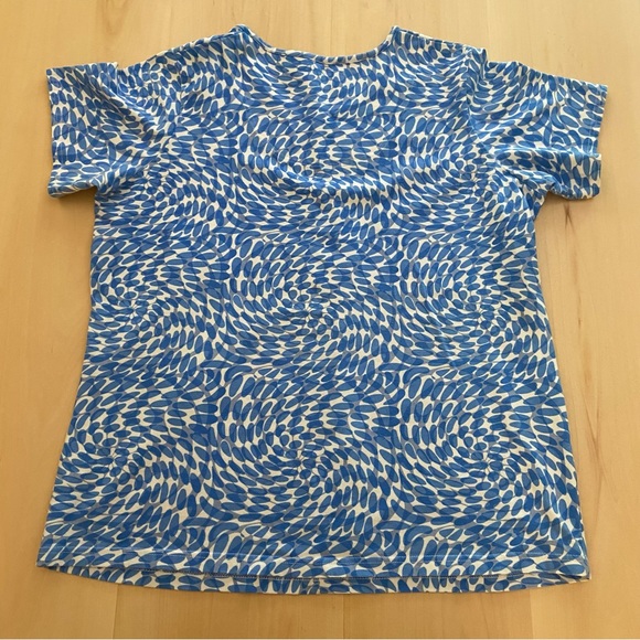 SPORTEK Plus Size 1X abstract floral tee shirt. 95% cotton, 5% Spandex. - Picture 8 of 9